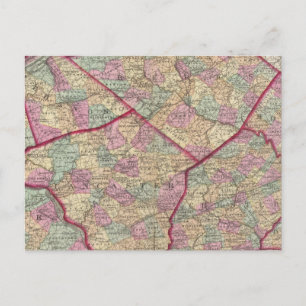 Chester, Dauphin, Berks, Libanon Postkarte