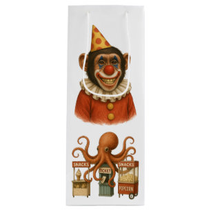 Chester der Schimpansenclown Geschenktüte Für Weinflaschen