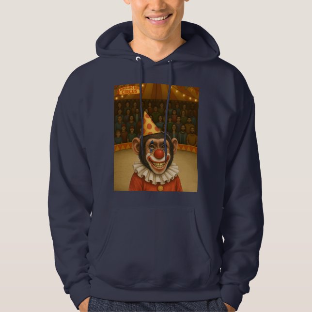 Chester der Schimpansenclown Hoodie (Vorderseite)