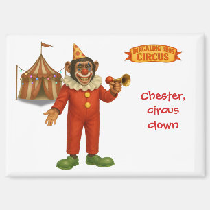 Chester der Schimpansenclown Magnet