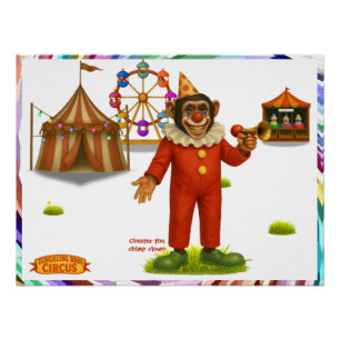 Chester der Schimpansenclown Poster