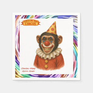 Chester der Schimpansenclown Serviette