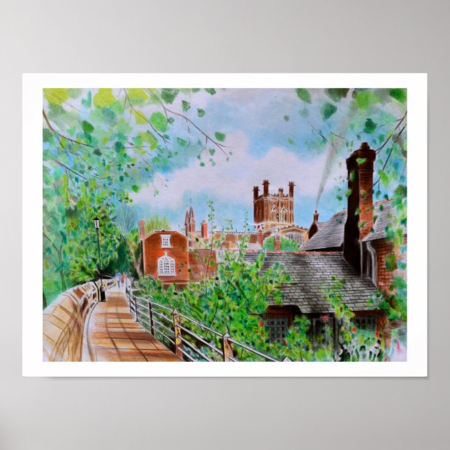 Chester, England art Poster (Vorne)