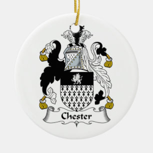 Chester-Familienwappen Keramikornament