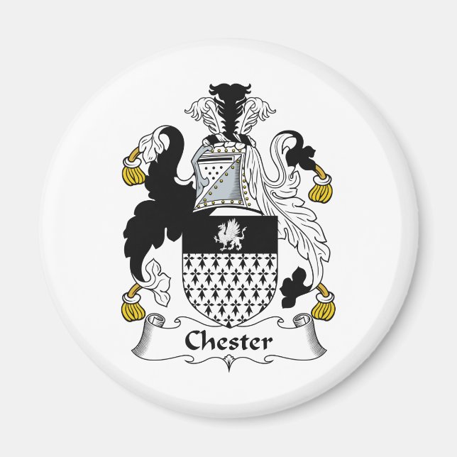Chester Familienwappen Magnet (Vorne)
