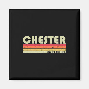 Chester Geschenk Name Personalisiert Lustig Retro Magnet