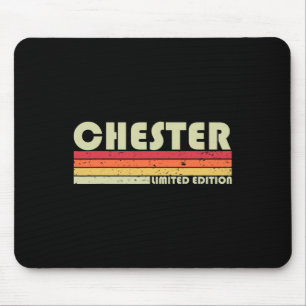 Chester Geschenk Name Personalisiert Lustig Retro Mousepad