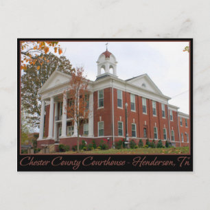 Chester Landkreis Courthouse - Henderson, TN Postkarte