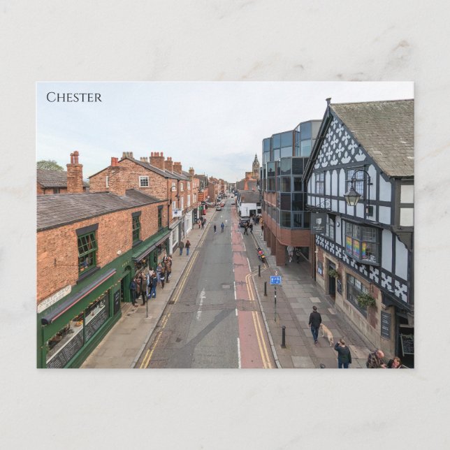 Chester Postkarte (Vorderseite)