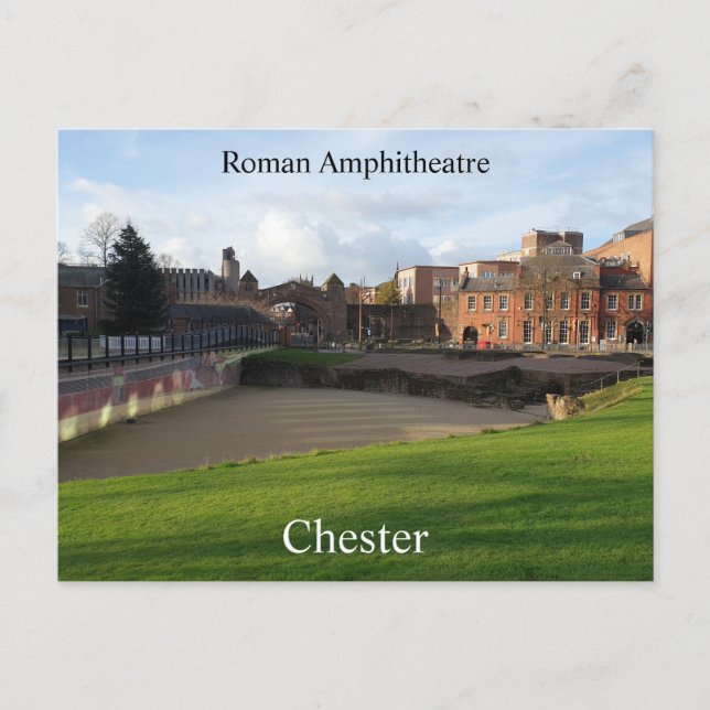 Chester Roman Amphitheater Postkarte (Vorderseite)