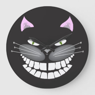Chester the Cheshire Cat Clock Große Wanduhr