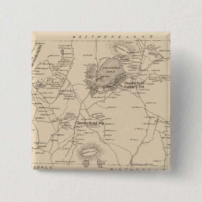 Chesterfield, Cheshire Co Button (Vorderseite)