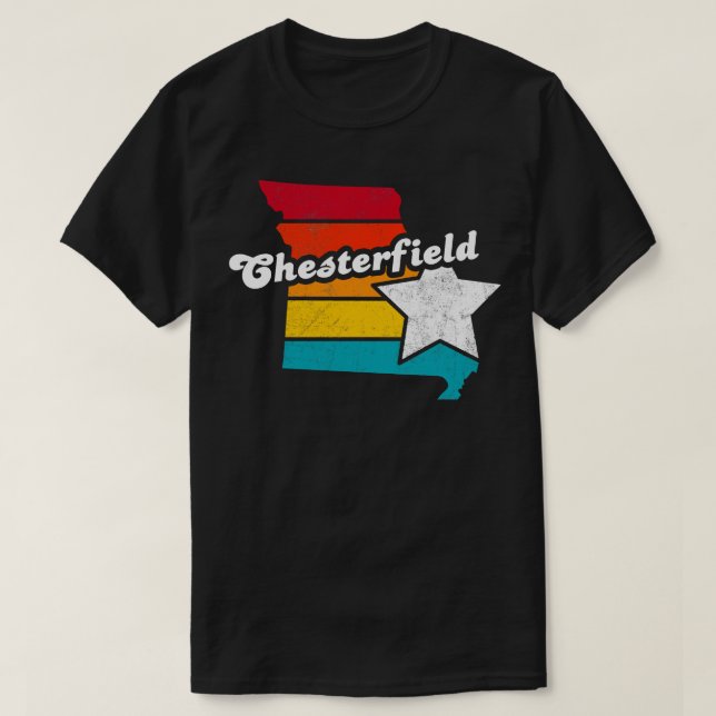 Chesterfield Missouri Vintag Distressed Souvenir T-Shirt (Design vorne)