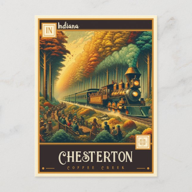 Chesterton, Indiana | VINTAG Postkarte (Vorderseite)