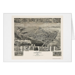 Chestertown, panoramische Karte MD - 1907