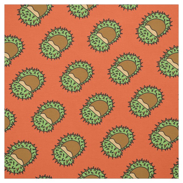 Chestnut Couple Orange Fall Pattern Stoff (Muster)