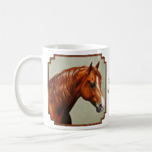 Chestnut Morgan Horse Portrait Tasse