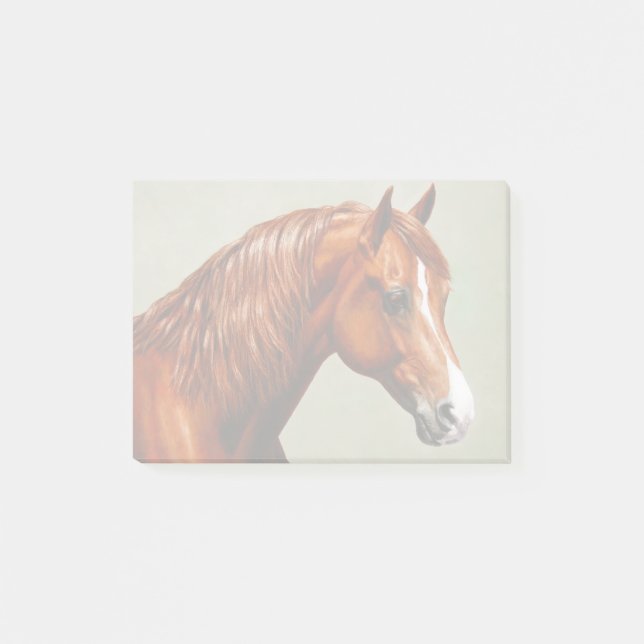 Chestnut Morgan Horse Post-it Klebezettel (Vorderseite)