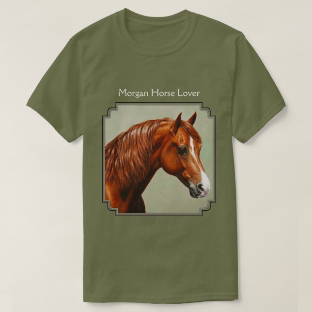 Chestnut Morgan Horse T-Shirt (Design vorne)