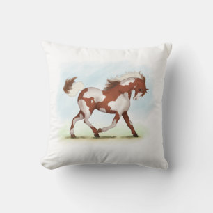 Chestnut Overo Skewbald Horse Kissen