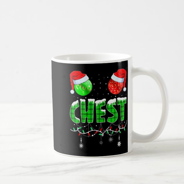 Chestnuts Matching Family Funny Chest Nuts Christm Kaffeetasse (Rechts)