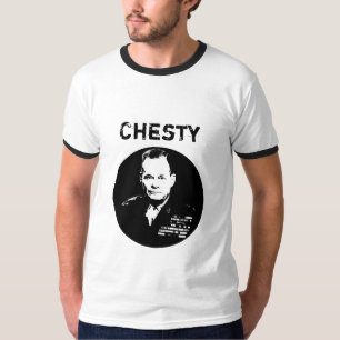Chesty Abziehvorrichtung -- Schwarzweiss T-Shirt