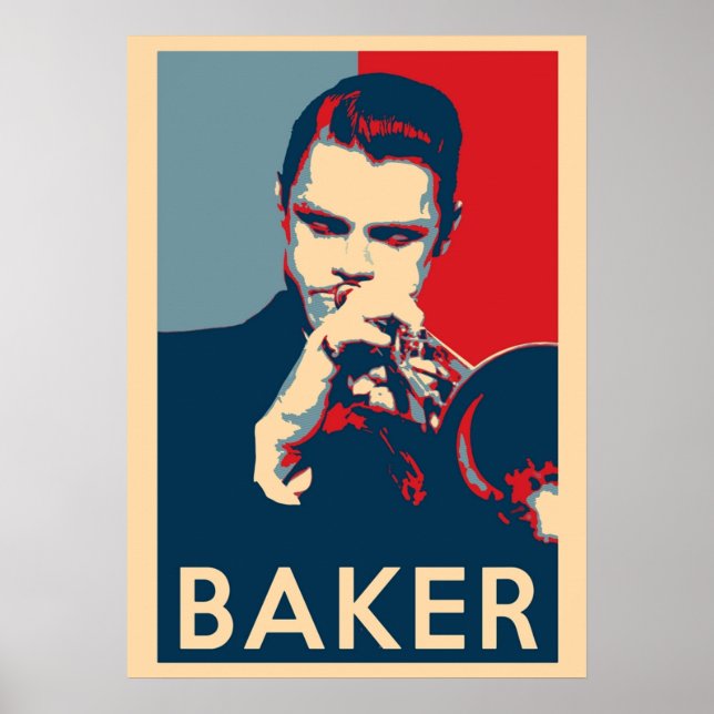 Chet Baker hofft Größe der Jazz-Geschichte Poster (Vorne)