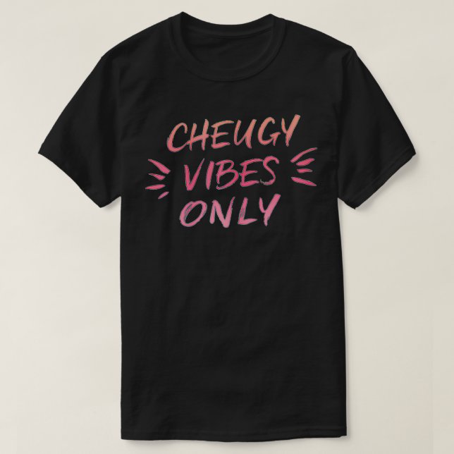 Cheugy Vibes Nur Skript Millennium-Mama T-Shirt (Design vorne)