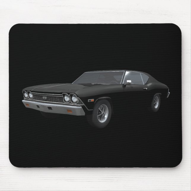 Chevelle 1968 SS: Schwarzes Ende: Mousepad (Vorne)
