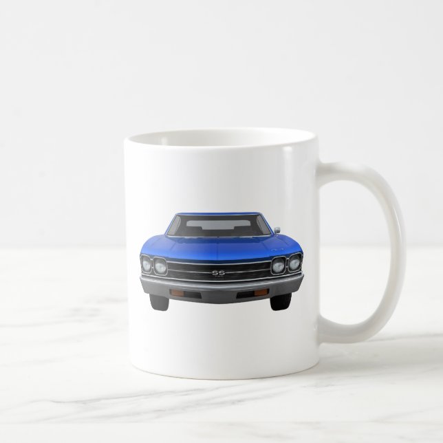 Chevelle 1969 SS: Blaues Ende Kaffeetasse (Rechts)