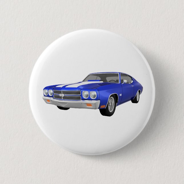 Chevelle 1970 SS: Blaues Ende: Button (Vorderseite)
