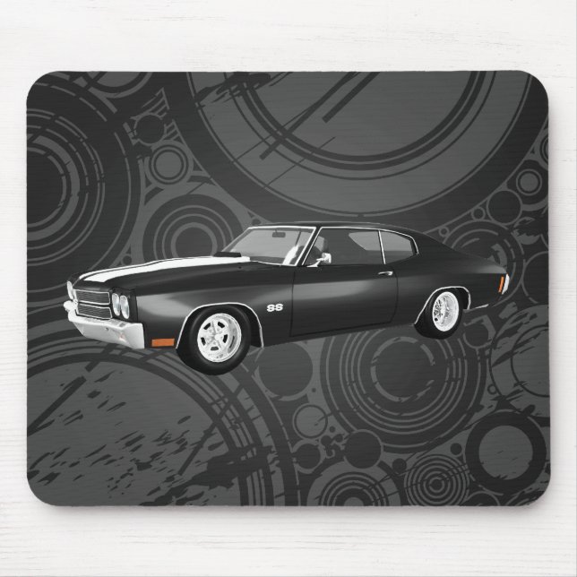 Chevelle 1970 SS: Schwarzes Ende: Mousepad (Vorne)