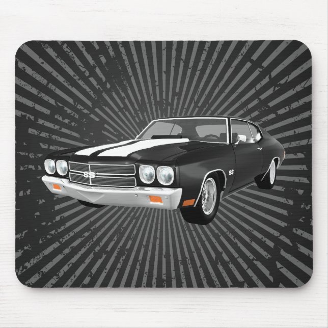 Chevelle 1970 SS: Schwarzes Ende: Mousepad (Vorne)