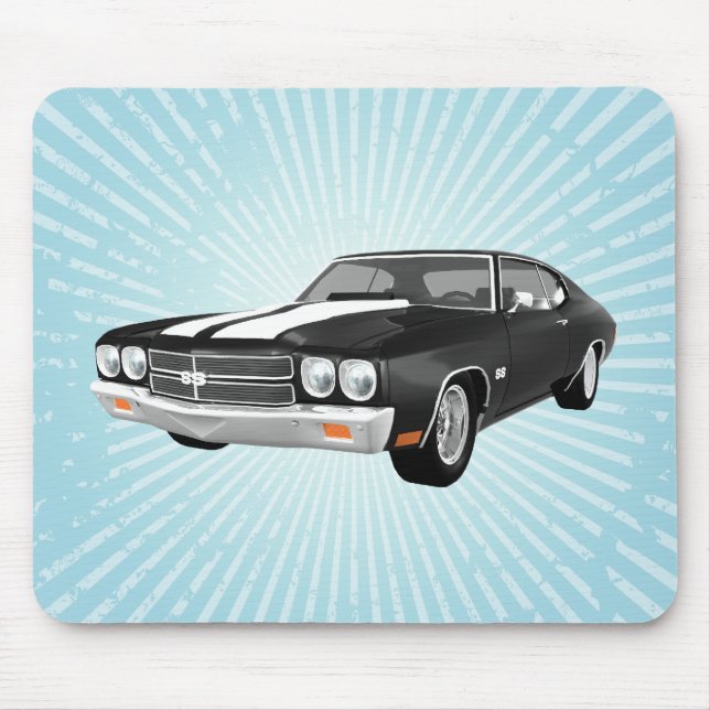 Chevelle 1970 SS: Schwarzes Ende: Mousepad (Vorne)