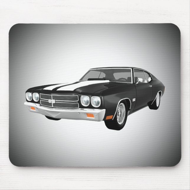 Chevelle 1970 SS: Schwarzes Ende: Mousepad (Vorne)