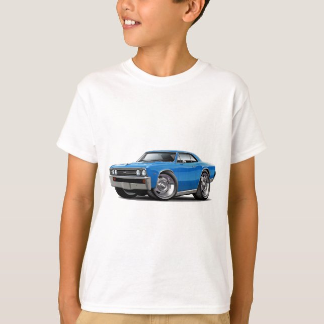 Chevelle Blau-Auto 1967 T-Shirt (Vorderseite)