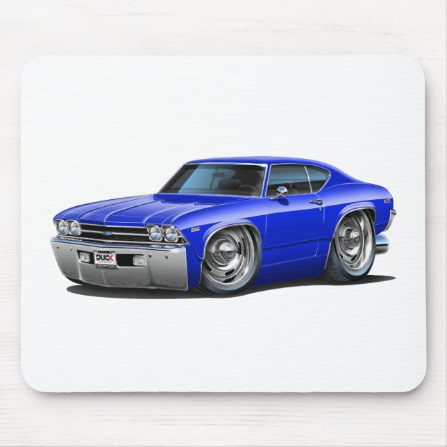 Chevelle Blau-Auto 1969 Mousepad (Vorne)