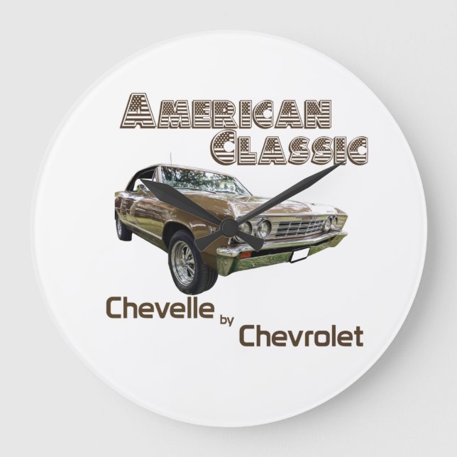 Chevelle by Chevrolet 1967 Große Wanduhr (Vorderseite)