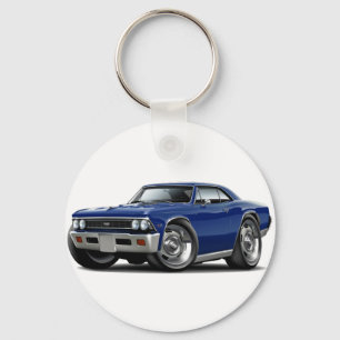 Chevelle dunkelblaues Auto 1966 Schlüsselanhänger