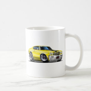 Chevelle Gelb-Schwarzes Auto 1970 Tasse