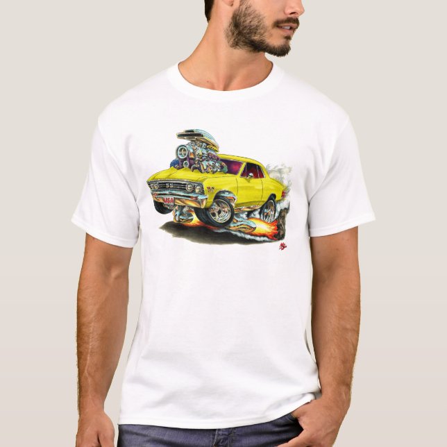 Chevelle gelbes Auto 1967 T-Shirt (Vorderseite)
