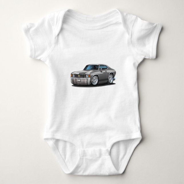 Chevelle Grau-Auto 1971-72 Baby Strampler (Vorderseite)