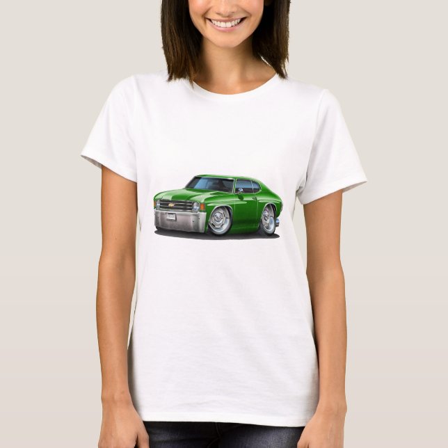Chevelle grünes Auto 1971-72 T-Shirt (Vorderseite)