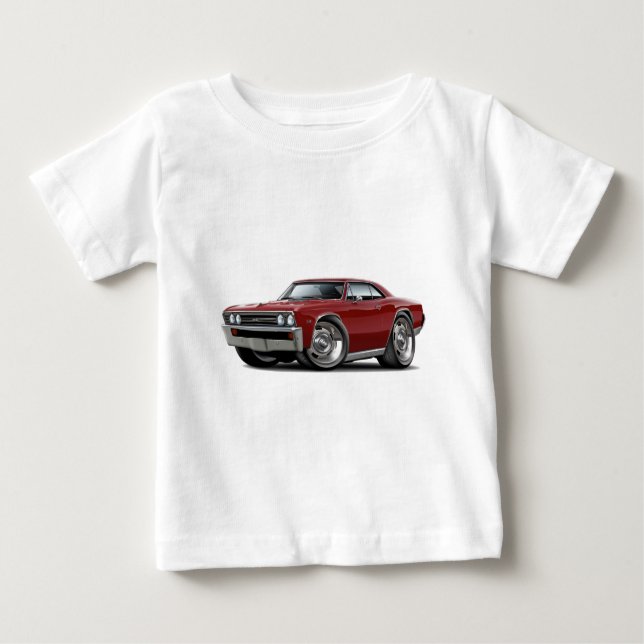Chevelle kastanienbraunes Auto 1967 Baby T-shirt (Vorderseite)
