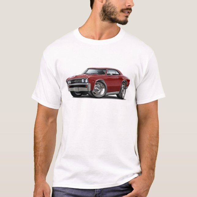 Chevelle kastanienbraunes Auto 1967 T-Shirt (Vorderseite)