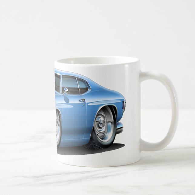 Chevelle lt 1971-72 Blue Car Tasse (Rechts)