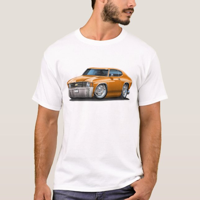 Chevelle Orangen-Auto 1971-72 T-Shirt (Vorderseite)