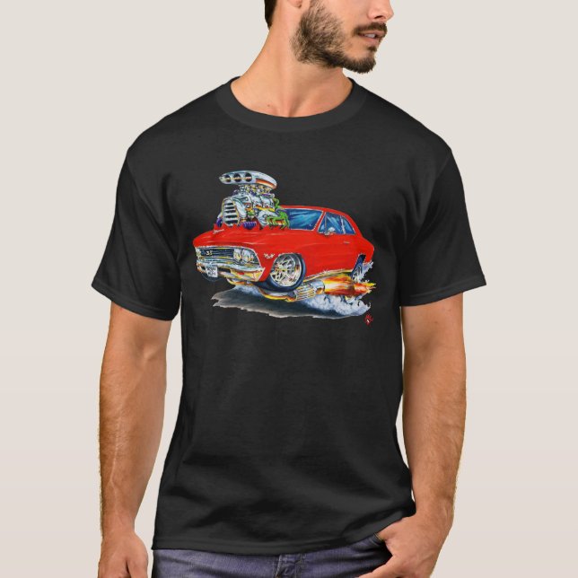 Chevelle Rot-Auto 1966 T-Shirt (Vorderseite)