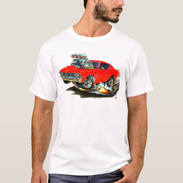 Chevelle Rot-Auto 1968-69 T-Shirt (Vorderseite)
