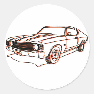 Chevelle Runder Aufkleber